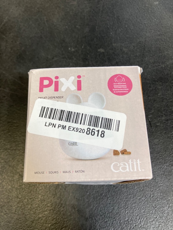 Photo 1 of Catit PIXI Treat Dispenser, Interactive Treat Dispensing Cat Toy, Mouse