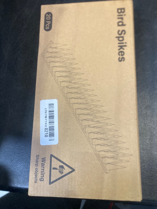 Photo 1 of BORHOOD Bird Spikes, 20 Pack Pigeon Deterrent for Small Birds Raccoon Cats Defender for Outside to Keep Squirrel Away, Plastic Fence Spike for Railing and Roof-Black
