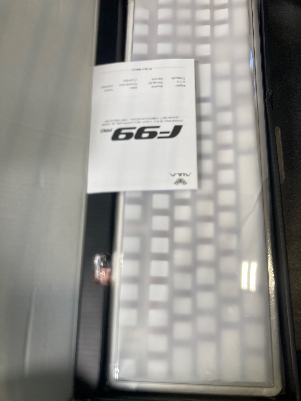 Photo 1 of AULA F99 Pro Wireless Mechanical Keyboard-Silent Version,BT5.0/2.4GHz/USB-C Hot Swappable Custom Keyboard,Gasket Structure,Pre-lubed Linear Switches RGB Backlit Computer Gaming Keyboards,White