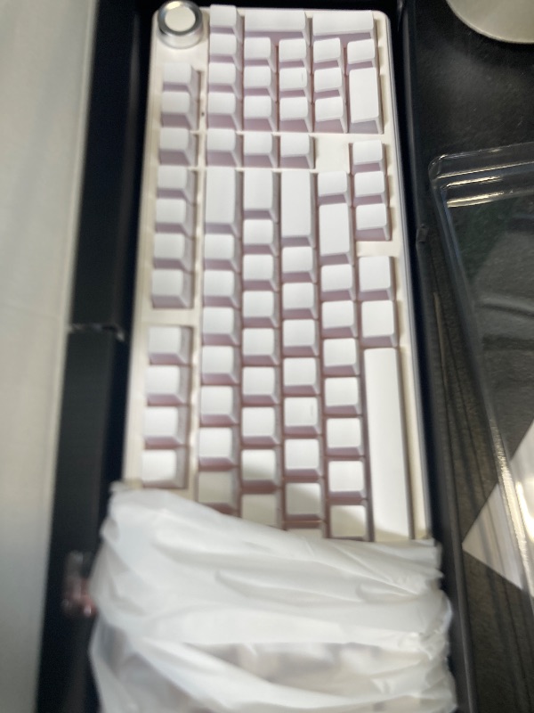 Photo 1 of AULA F99 Pro Wireless Mechanical Keyboard-Silent Version,BT5.0/2.4GHz/USB-C Hot Swappable Custom Keyboard,Gasket Structure,Pre-lubed Linear Switches RGB Backlit Computer Gaming Keyboards,White