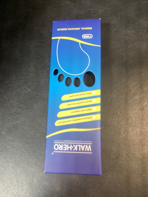 Photo 1 of Plantar Fasciitis Feet Insoles Arch Supports Orthotics Inserts Relieve Flat Feet, High Arch (Mens 7-7 1/2 | Womens 9-9 1/2)