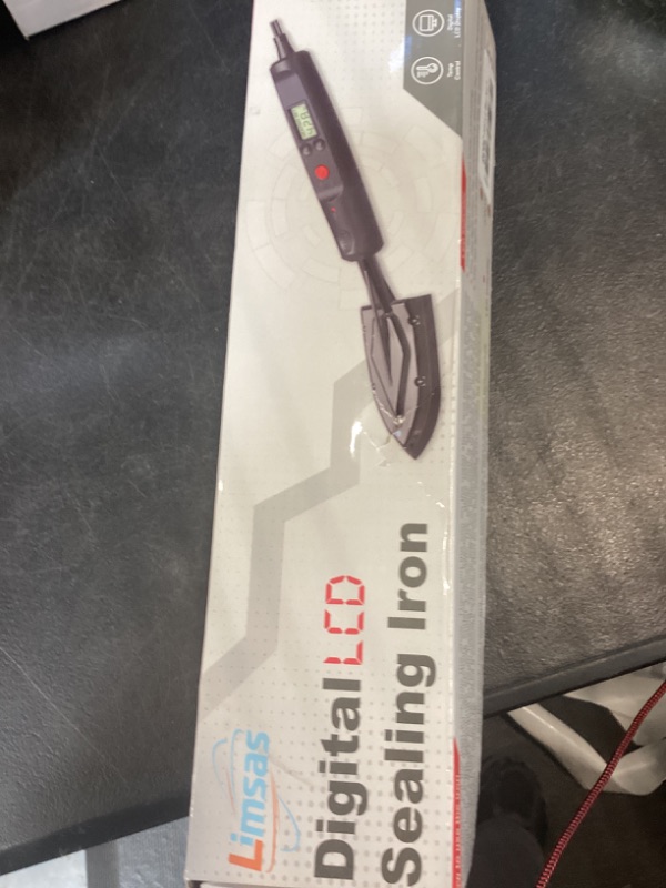 Photo 1 of Edge Bandling Iron with LCD Display,Adjustable 212-428F (100-220C),Metal Stand,98 in Power Cord,3 Replaceable Socks,Precision Control Sealing Iron for Furniture Edges & Models