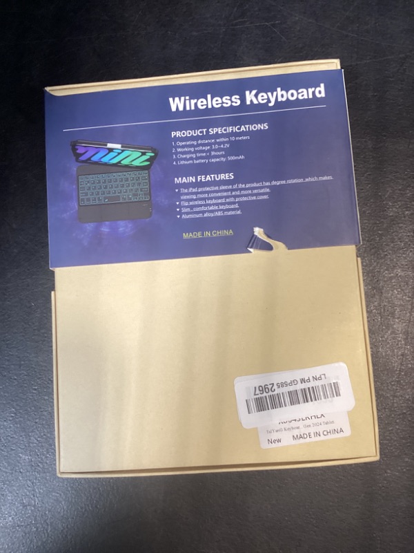 Photo 1 of TaIYanG Keyboard Case for iPad Mini 6/7, Color Backlit Trackpad Keyboard Case for iPad Mini 6th/7th Gen, 360 Rotatable Protective Slim Cover for 8.3-inch Tablet