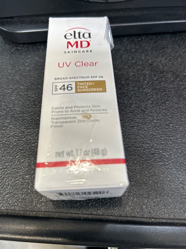 View 2 of EltaMD UV Clear Tinted Sunscreen for Face, SPF 46 with Zinc Oxide, Oil-Free, Dermatologist Recommended, For Acne-Prone Sensitive Skin, 1.7 oz