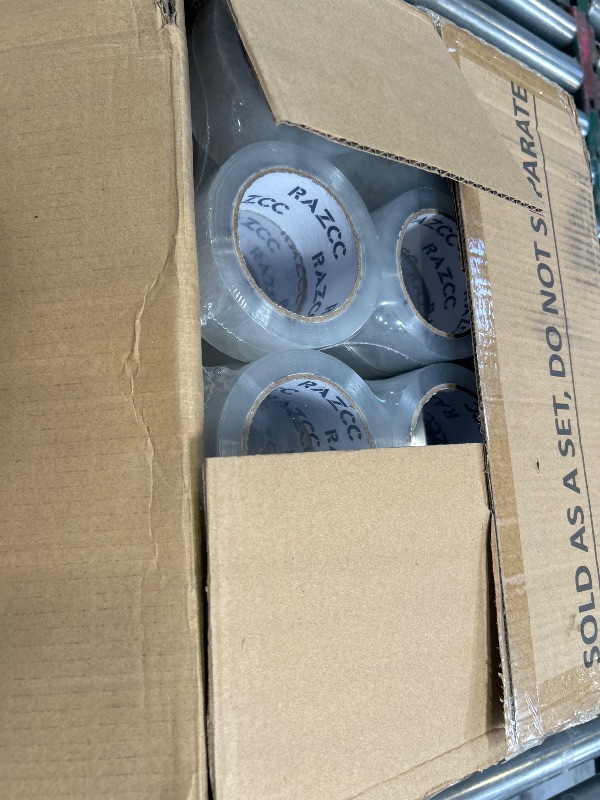 Photo 1 of RAZCC Clear Packing Tape, 36 Rolls Heavy Duty Packaging Tape with Dispensers for Packing Shipping Moving and Sealing, Thicker Packing Tape-2" x 65 Yards Per Roll, 2340 Total Yards