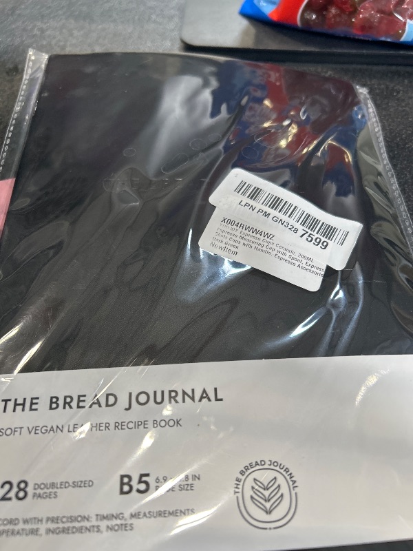 Photo 1 of Bakers Recipe Book to Write in Your Own Recipes & Record Details - Bread Making Recipe Journal for Own Recipes - Gifts for Bread Bakers - Soft Vegan Leather Recipe Book - 128 Pages - Black