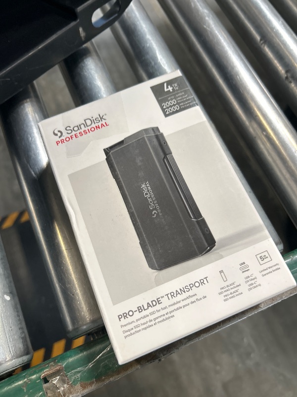 Photo 1 of SANDISK Professional 4TB PRO-Blade Transport - Portable and Modular NVMe SSD, Up to 2000MB/s, USB-C, USB 3.2 gen 2x2, Solid State Drive - SDPM2NB-004T-GBAND
