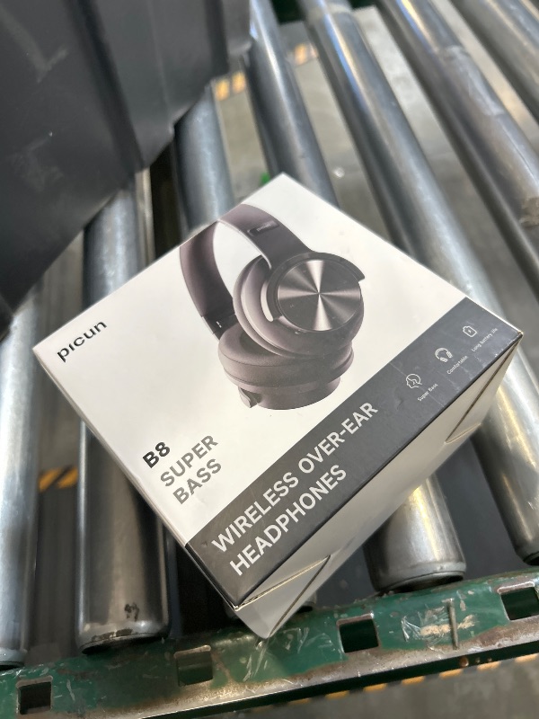 View 2 of Picun B8 Bluetooth Headphones, 120H Playtime Headphone Wireless Bluetooth with 3 EQ Modes, Low Latency, Hands-Free Calls, Over Ear Headphones for Travel Home Office Cellphone PC Black