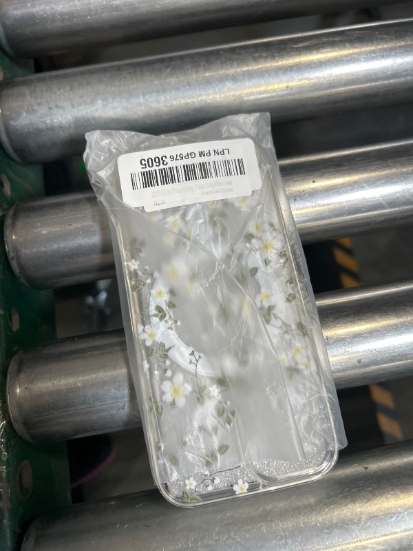 Photo 1 of ZTOFERA for iPhone 15 Magnetic Case Compatible with Magsafe,Aesthetic Floral Pattern Design Cute for Girl Women,Anti-Drop Protective Hard Phone Cover for iPhone 15-Big White Flower