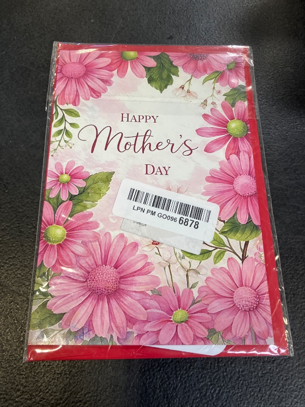 Photo 1 of Podagree (5.3x8 Inch) Mothers Day Card Floral Pink Daisy Design Elegant Classic Greeting Card for Mom Mother Wife Grandma Simple Beautiful Folded Card with Envelope