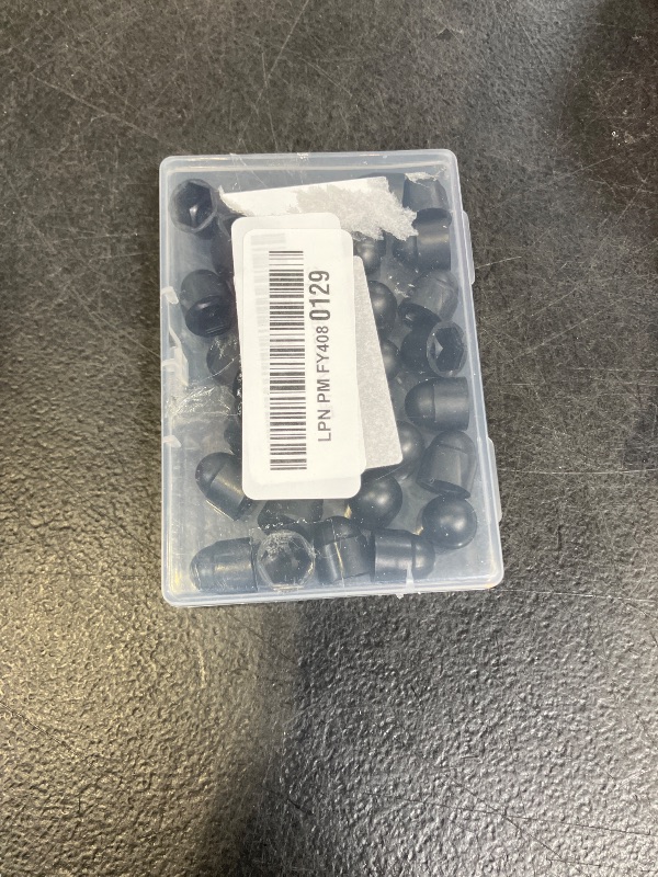 View 2 of 30 PCS M6×10mm Hex Head Bolt Covers Caps Bolts and Nuts Dome Plastic Protective Cap Black Hexagonal