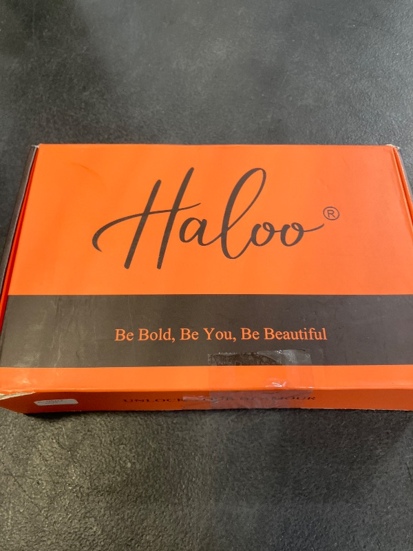View 2 of Haloo Pink Bob Wig for Women Lace Front Hairline Short Soft Wavy Curly Natural Looking Middle Part Synthetic Hair Wigs for Daily Party, 11 Inch