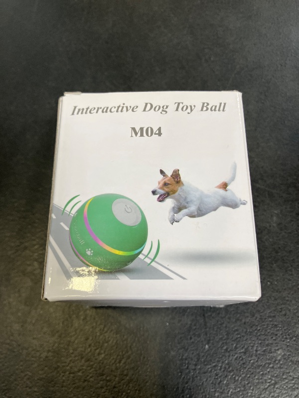 Photo 1 of OULUXYLS Dog Balls,The 3rd Generation Interactive Toys for Puppy/Small/Medium/Large Dogs,Improved Dog Rolling Effect Tennis Ball with Strap, Tough Motion Activated Automatic Moving Dog Toys (Green)