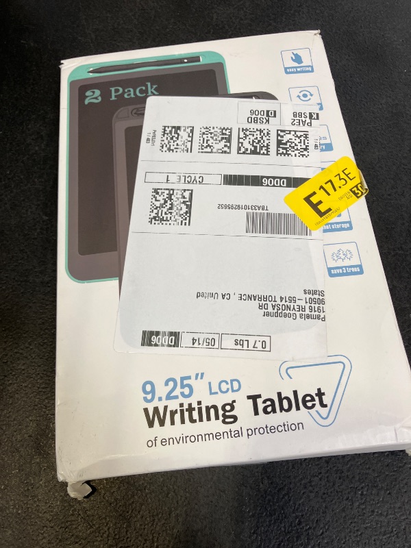 Photo 1 of [2 Pack] TIQUS 9.25 Inch LCD Writing Tablet Pad Ewriter Electronic Board and MeMO Notes for and Adults at Home School and Office Middle Stylus [Black]