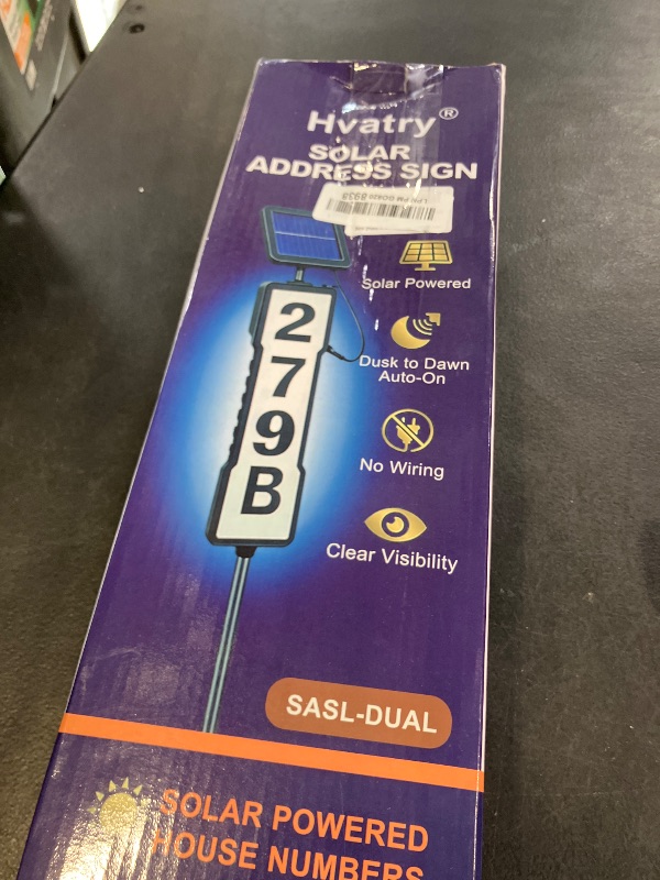 Photo 1 of SEPRQUCO Solar House Numbers for Outside, Auto On/Off Solar Address Sign, Waterproof, Wireless Address Light for Yard Garden Exterior Decor, Clear Visible for EMS/Fire/Ambulance/Police