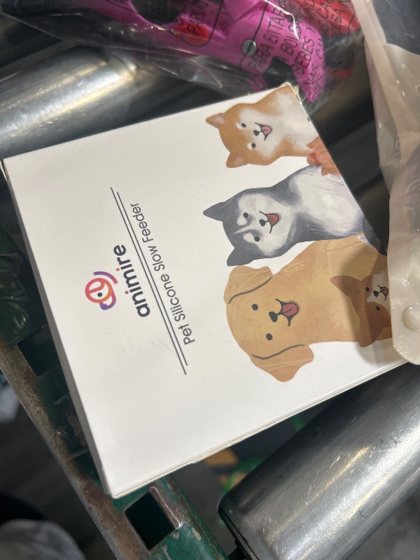 Photo 1 of Slow Feeder Dog Bowls Insert, Animire Soft Silicone Slow Eating Dog Food Bowl for Small, Medium and Large Dogs, Compatible with Regular and Elevated Bowls