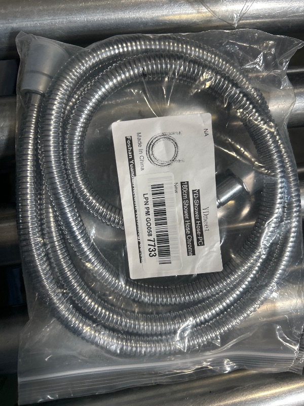 Photo 1 of All Metal Shower Hose For Handheld Shower Heads, Chrome Extra Long 71 Inch Stainless Steel, Universal Replacement Part For Hand Held Showerhead Hoses