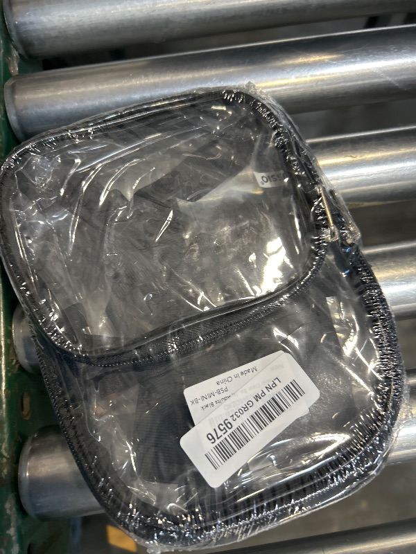 Photo 1 of Mossio Clear Bag Stadium Approved, Heavy Duty Small Transparent Backpack For Boys, Girls, Adults Black