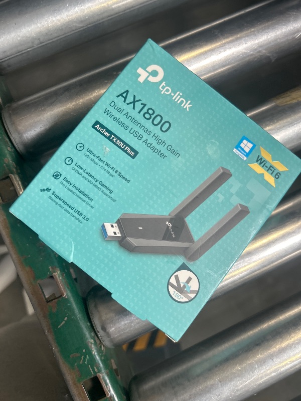 Photo 1 of TP-Link USB 3.0 WiFi Adapter for Desktop PC (Archer TX30U Plus)-AX1800 WiFi 6 Dual-Band Plug and Play Wireless Network Adapter with 2.4GHz, 5GHz, 2×High Gain Antenna, WPA3, Supports Windows 11/10