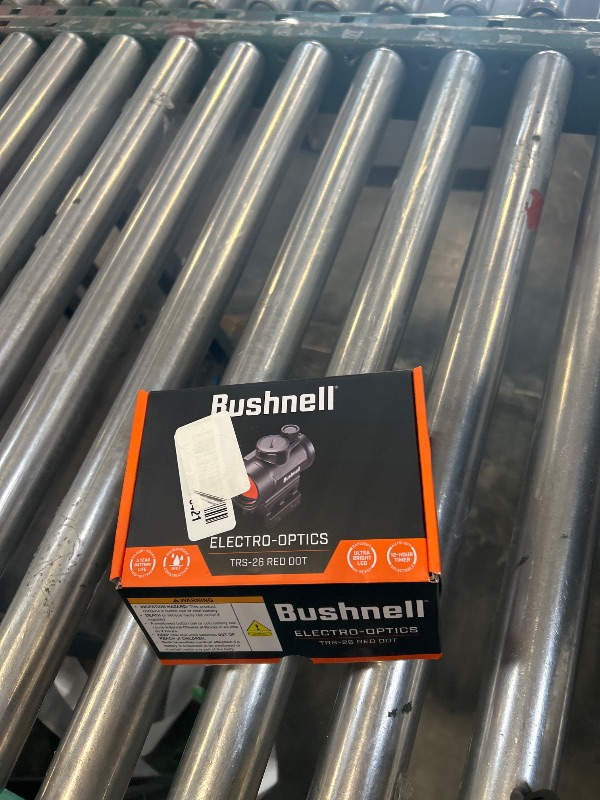 Photo 1 of Bushnell TRS-26 Red Dot Sight - 1x26mm, Reflex with 3 MOA, Fully Enclosed and Waterproof Optic, 50,000-Hour Battery Life