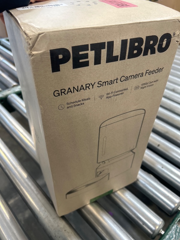 Photo 1 of PETLIBRO Automatic Cat Feeder with Camera, 1080P HD & Night Vision, 5GHz/2.4GHz WiFi & Cam Smart Pet Feeder with App Control, 2-Way Audio, Motion Alerts for Cats & Dogs, Stainless Steel Single Tray