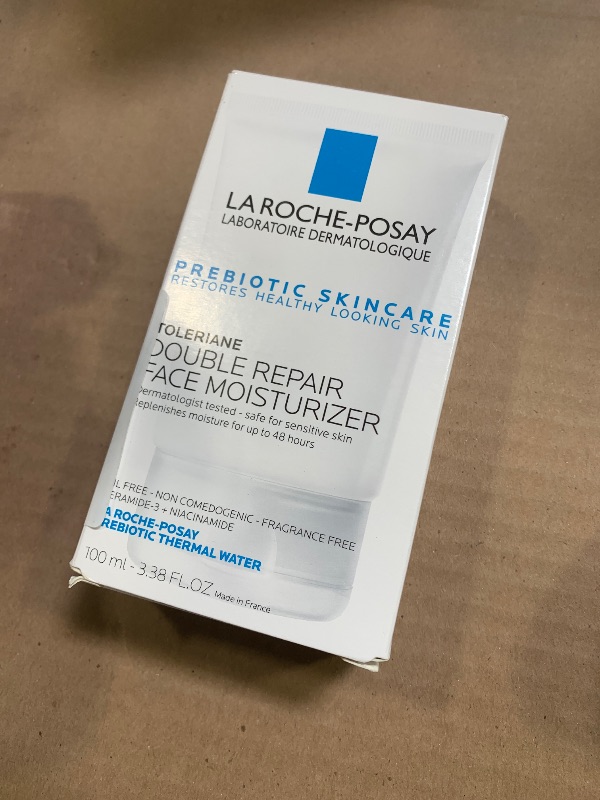 Photo 1 of La Roche-Posay Toleriane Double Repair Face Moisturizer, Daily Moisturizer Face Cream with Ceramide and Niacinamide for All Skin Types, Oil Free, Fragrance Free