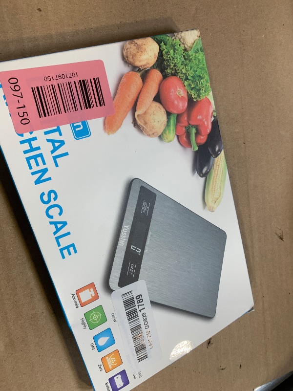 Photo 1 of Food Scale, 11lb Kitchen Scale with 0.05oz/1g Precision, 6 Units Tare Function & LCD Display, Stainless Steel Digital Scale for Baking, Cooking, Meal Prep - Kitchen Gadgets & Gifts, Home Essentials