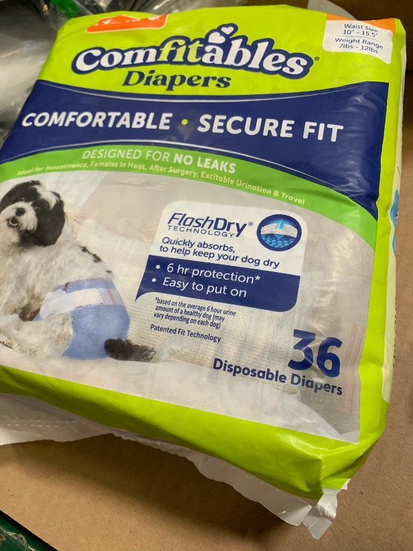 Photo 1 of Hartz Disposable Dog Diapers, Size S 36 count, Comfortable & Secure Fit, Easy to Put On