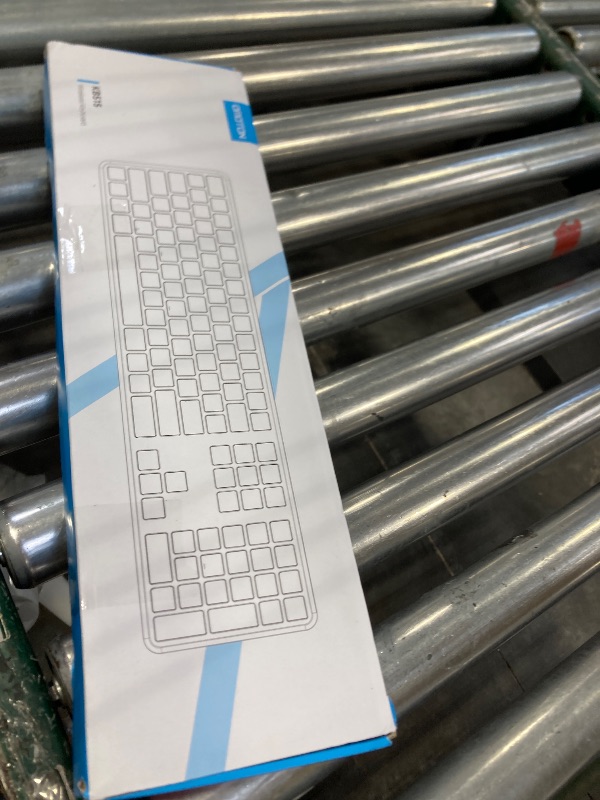 Photo 1 of OMOTON Bluetooth Keyboard Compatible with Mac, with Numeric Keypad, Rechargeable Wireless Keyboard Compatible with MacBook Pro/Air, iMac, Mac mini/Pro Laptop and PC (Silver)
