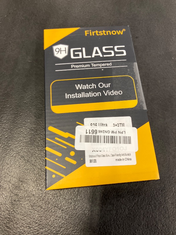 Photo 1 of firtstnow 3 Pack for Samsung Galaxy S26 Ultra Screen Protector Tempered Glass + 3 Pack Camera Lens Protector, Military Grade Shatterproof, 9H Hardness, Fingerprint Unlock,Case Friendly 6.9 Inch