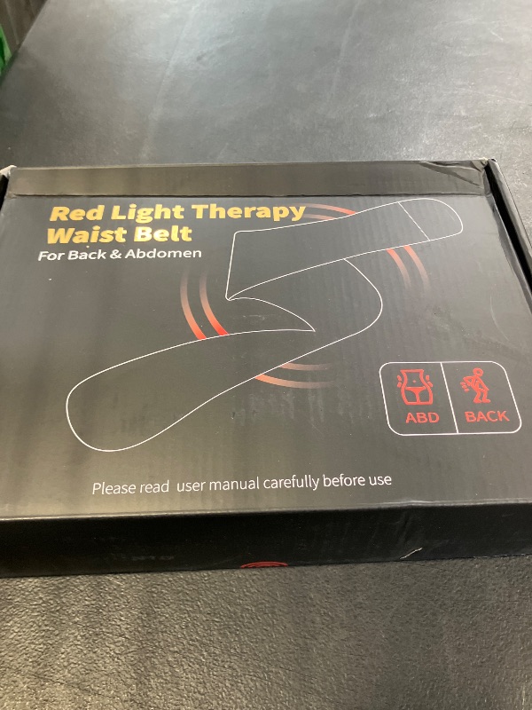 Photo 1 of Red Light Therapy Belt for Body Back & Abdomen, 5000mAh Cordless Infrared Waist Wrap with 3 Red Light & 3 Pulse Model, Adjustable & Portable for Wellness/Relaxation
