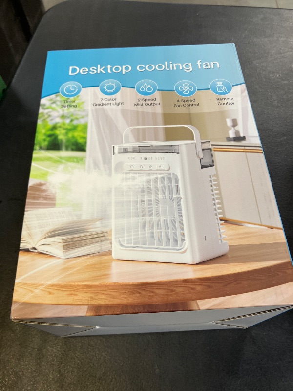 Photo 1 of Portable Air Conditioners, 3-in-1 Portable AC Unit, Personal Mini Air Conditioner With 1000ml Water Tank, 2/4/6H Timer, USB Charging Small Cooling Fan (Include 5V 2A Adapter) For Indoor Office Bedroom