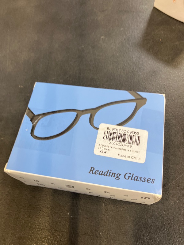 View 2 of BLOEXCLU 6 Pack Reading Glasses for Women Men Blue Light Blocking Spring Hinge Computer Readers, Anti Eyestrain/Glare (6 Mixed C9, 3.5, Diopters)
