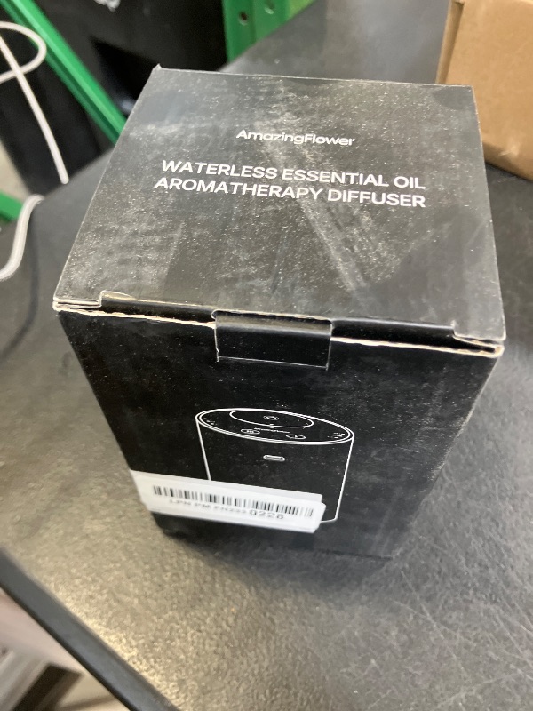Photo 1 of Waterless Essential Oil Diffuser, Rechargeable Scent Diffusers with 3 Mist Levels & Timers, Portable Aromatherapy Diffuser for Home Car Room Studio Office, Black Metal