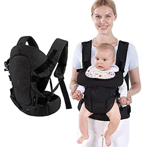 Photo 1 of Baby Carrier Wrap,Baby Carriers Newborn to Toddler,Cozy Baby Holder Carrier Lightweight,Adjustable Baby Carriers Support for Infant 7-45lbs Girl and Boy,Front Back All Positions,Shower Gift-Black