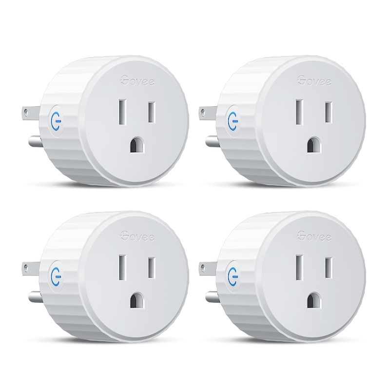 Photo 1 of Govee Smart Plug, WiFi Plugs Work with Alexa & Google Assistant, Smart Outlet with Timer & Group Controller, WiFi Outlet for Home, No Hub Required, ETL & FCC Certified, 2.4G WiFi Only, 4 Pack
