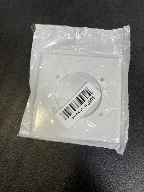 Photo 1 of Leviton 2-Gang Flush Mount 2.465-Inch Diameter, Device Receptacle Wallplate, Device Mount, Midway Size, 80530-W, White