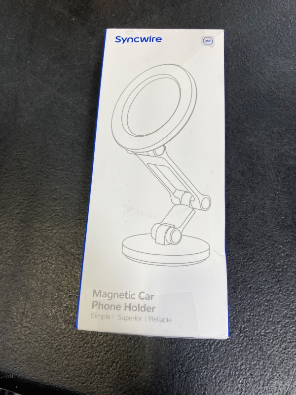 Photo 1 of Syncwire Fits MagSafe Car Mount for Car Dash&Tesla Screen[All-Metal] Magnetic Phone Holder, [Flexible Three-axis]360° Rotation Car Mount Strong Magnets Car Phone Holder for iPhone 17 16 15 14 Pro Max