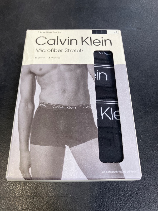 Photo 1 of Calvin Klein Microfiber Stretch Multipack Low Rise Trunks - L