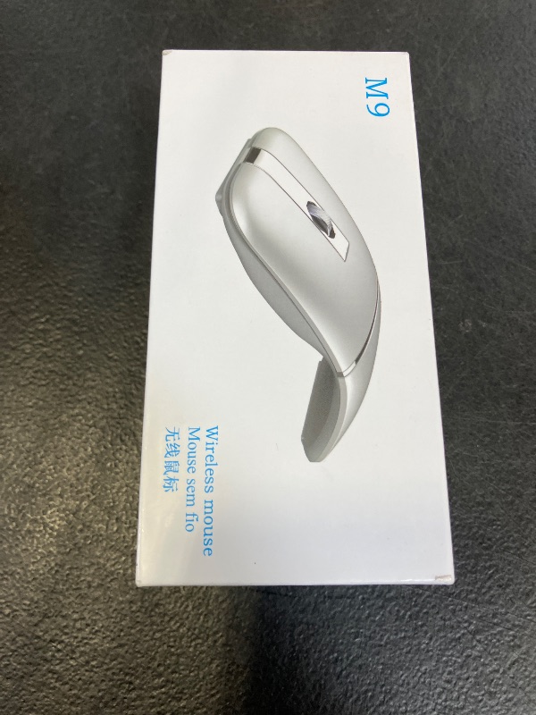Photo 1 of Bluetooth Wireless Arc Travel Mouse, Dual Model (2.4G+BT5.1) Rotating Foldable Mouse for Microsoft, Rechargeable Slim Portable Mice for Laptop, Notebook, PC, MacBook, Chromebook, Lenovo - Black