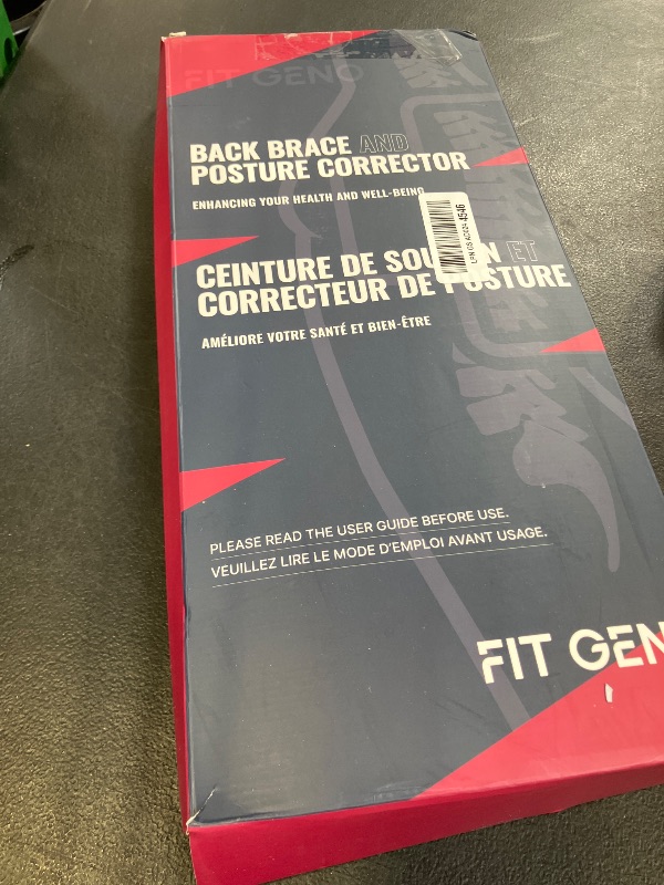 Photo 1 of Fit Geno Back Brace Posture Corrector for Women and Men, Shoulder Straightener, Adjustable Full Back Support, Upper and Lower Back Pain Relief - Scoliosis, Hunchback, Thoracic, Spine Corrector (L)