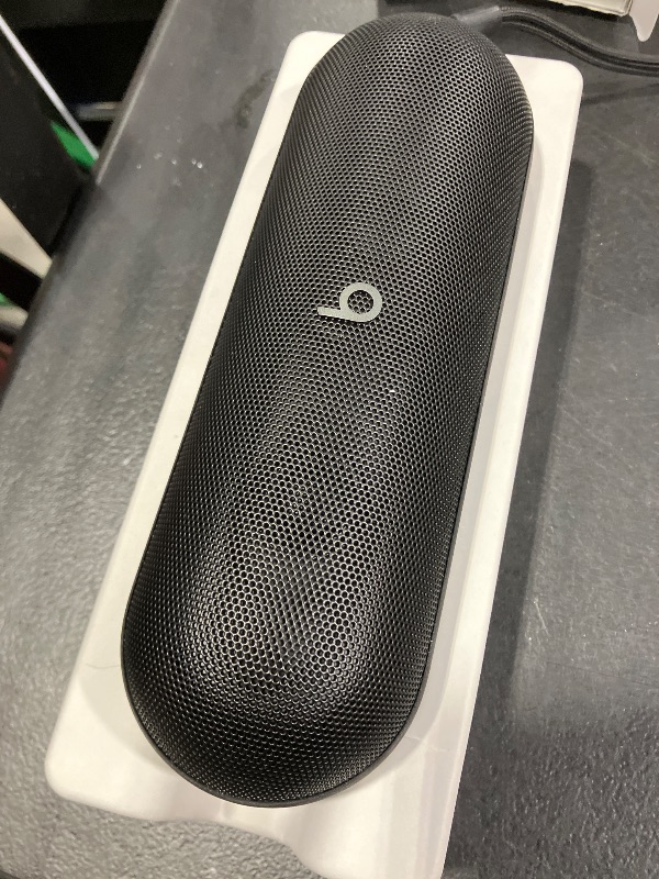 Photo 1 of Beats Pill - Portable Bluetooth Speaker - Up to 24H Battery Life, Water Resistant, Bluetooth, Apple & Android Compatible, Seriously Loud Sound for Home, Outdoor and Travel - Matte Black