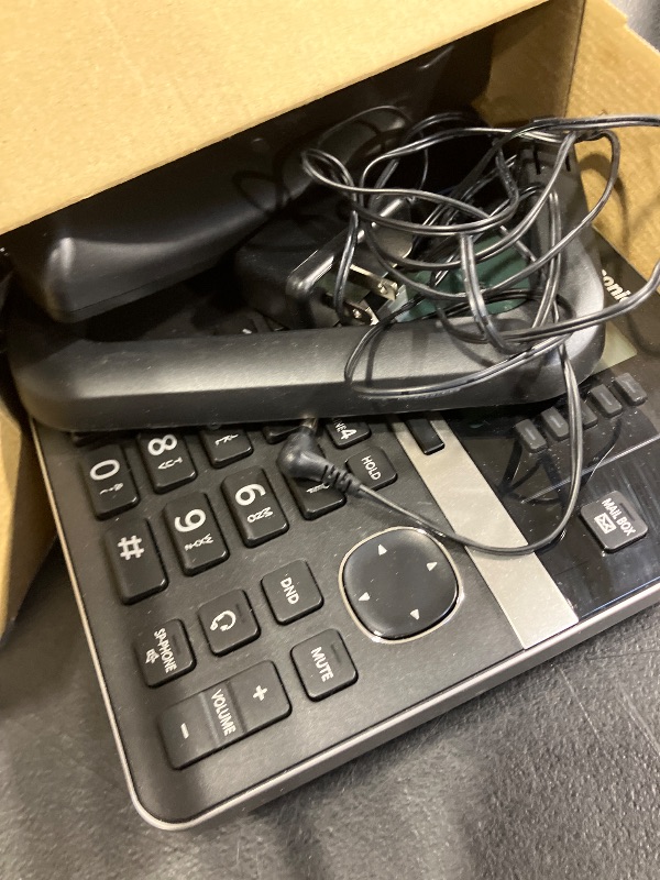 Photo 1 of Panasonic Office Phone System, Corded Base Station with 4 Lines, Corded Phone, Expandable to 10 Compatible Panasonic Handsets Wirelessly - KX-TGW420B (Black)