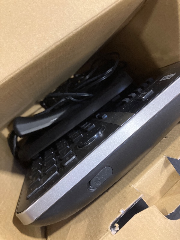 Photo 1 of Panasonic Office Phone System, Corded Base Station with 4 Lines, Corded Phone, Expandable to 10 Compatible Panasonic Handsets Wirelessly - KX-TGW420B (Black)