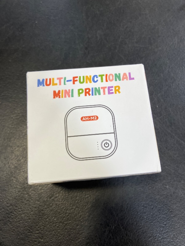 Photo 1 of XenGro Mini Sticker Printer AHM2, Mini Thermal Printer with 3 Rolls Paper, Portable Bluetooth Inkless Printpods, Pocket Label Maker Suitable for Creative Kids DIY, Diaries, Photos, Study Notes -White