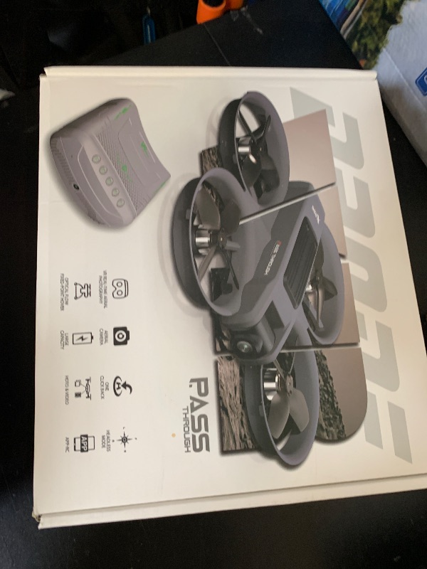 Photo 1 of VR FPV Drone, Experience First-Person View Flight, Comes With a VR Goggle Kit and Remote Controller. The Drone Features a Full Propeller Protection Guard and Collision-Resistant Structure, Making It Easy to Operate and Perfect for Beginners. Equipped With