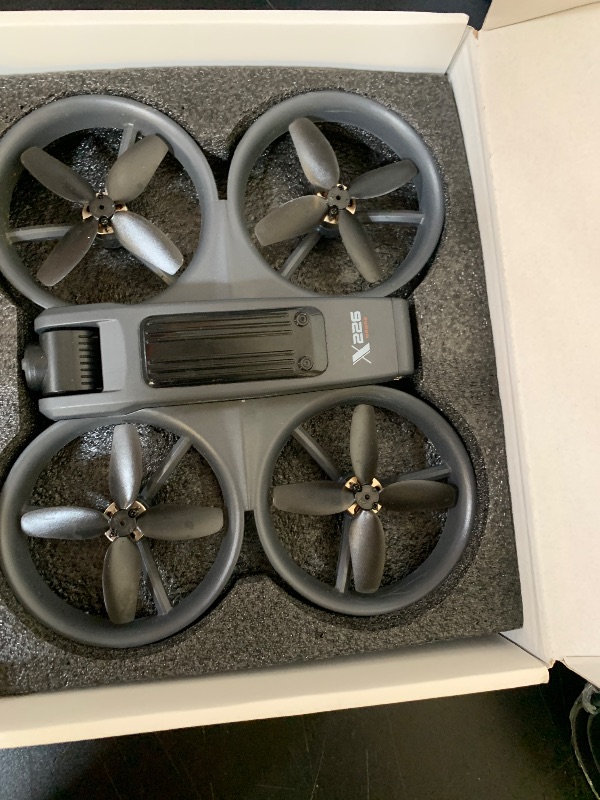 Photo 1 of VR FPV Drone, Experience First-Person View Flight, Comes With a VR Goggle Kit and Remote Controller. The Drone Features a Full Propeller Protection Guard and Collision-Resistant Structure, Making It Easy to Operate and Perfect for Beginners. Equipped With