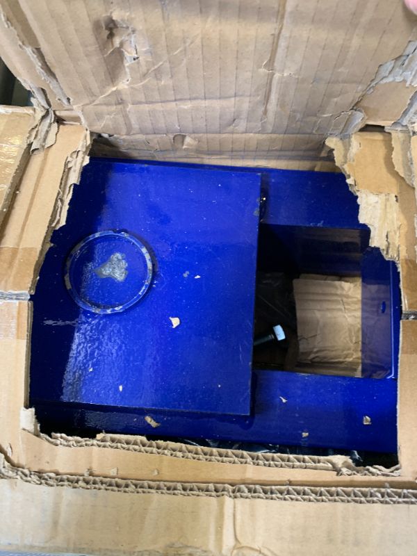 View 2 of BOSTANA 20-Ton Hydraulic Shop Press, Bearing Press H-Frame Garage Floor with Adjustable Shop Press with Plate, Hydraulic Shop Floor Press for Gears and Bearings, Blue