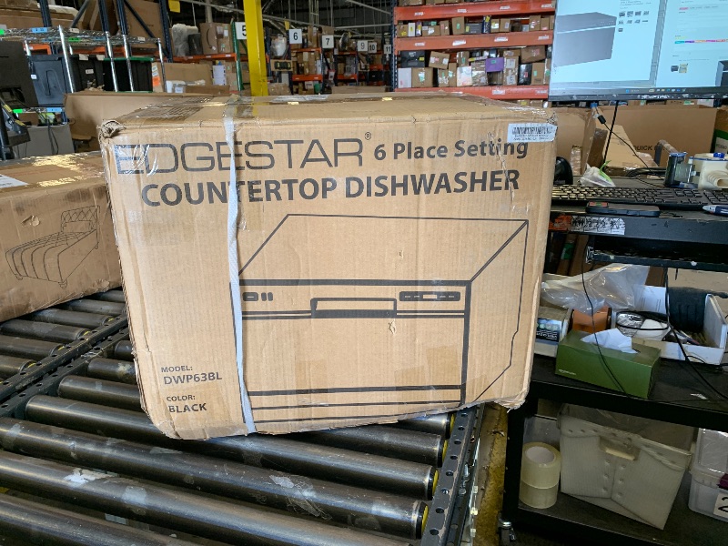 Photo 1 of EdgeStar DWP63 21-5/8 Inch Wide 6 Place Setting Countertop Dishwasher - Black