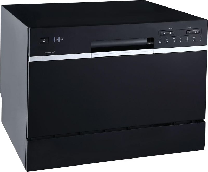 Photo 1 of EdgeStar DWP63 21-5/8 Inch Wide 6 Place Setting Countertop Dishwasher - Black